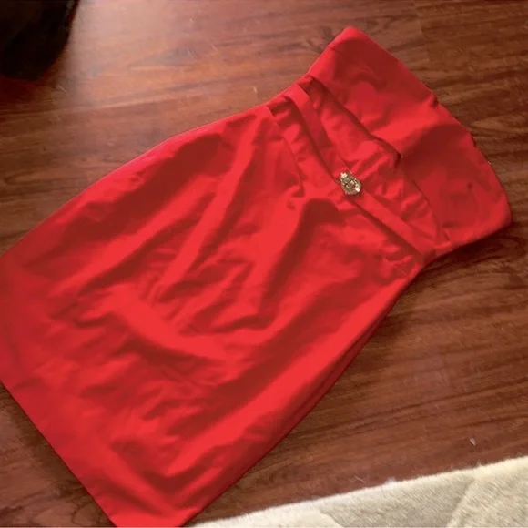 Meshki | Dresses | Meshki Red Dress With Front Cut Outs And Gold Emblem Size Large | Poshmark Meshki | Dresses | Meshki Red Dress With Front Cut Outs And Gold Emblem Size Large | Poshmark
